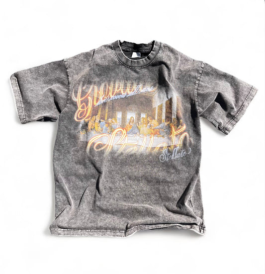 Gray Last Supper tee